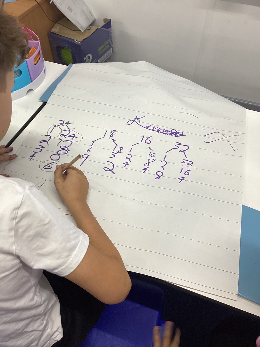 Fosse_TMET's tweet image. In year 6, we are looking at factor trees and common multiples #enthusiasticelephant #fmmaths #year6
