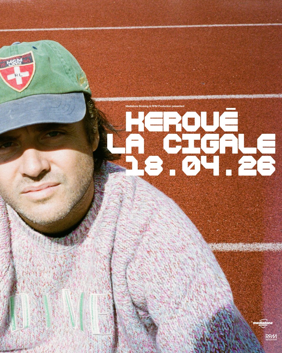 LA CIGALE le 18 Avril 2026

Mise en vente demain à 12h sur ce lien : link.dice.fm/E360a8261c64

C’est un vrai accomplissement de jouer dans cette salle après toutes ces années, je vais vous préparer un show de zinzin pour l’occasion 💞

Premier album solo RECORD le 24/10