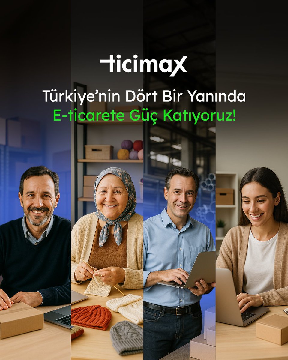 E-ticarette kazananlar arasında yer almak istiyorsan vakit kaybetme, Ticimax’a geç! 
 
E-ticaret paketini şimdi al, 2 ay sonra öde! Üstelik 100.000 TL kargo bakiyesi + 1 yılın bizden!

ticimax.com/e-ticaret-pake…

#Ticimax #MaxTicaret