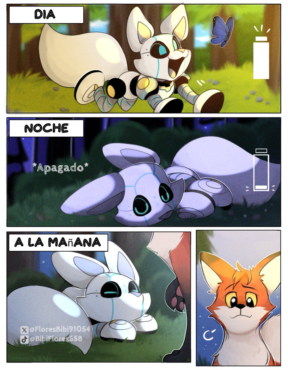 FloresBibi91054's tweet image. COMIMISION💞💞, creo...

Yeno de energía de &quot;Día&quot;
De &quot;Noche&quot; apagado, se apaga corriendo en lugares en su posición... y nuca deja de hacerlo.
Menos mal que Fink a venido a buscarlo, se ve cansado🤭😴

x.com/FloresBibi9105…

#Thewildrobot #Fink #Roz #Brillo