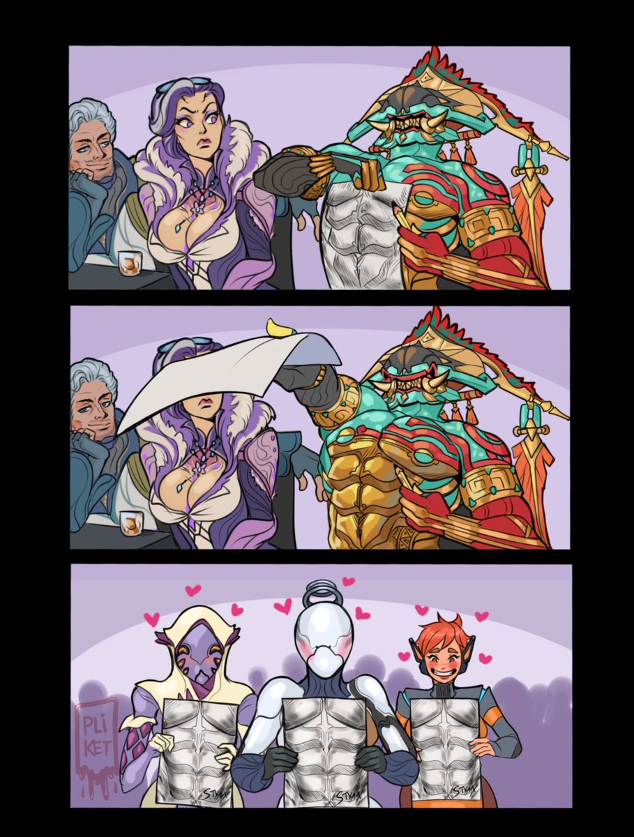 Styanax deluxe skin still has the best-looking abs ever.

#warframefanart #Warframe #tennocreate