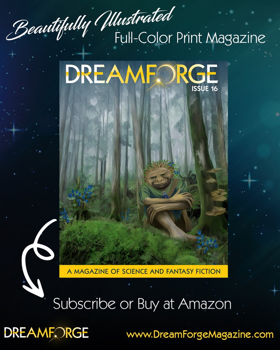 Print Issue 16 is called Each and Other. Whether hiding from others or sharing homes, exploring inner truths or back rooms, we find that vulnerability and understanding bind us.   

SUBSCRIBE: dreamforgemagazine.com/subscribe  
BUY on Amazon: go.dfstory.com/Amazon