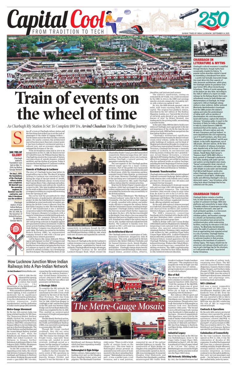 timesofindia's tweet image. #CapitalCool | From Charbagh station to Lucknow junction, Lucknow is home to some of the most iconic railway stations in India that have evolved over the years.