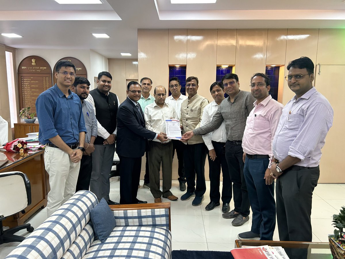 akhilpachori's tweet image. Dear Friends

Today our association Tax Consultants Association, Jaipur @TCA_Jaipur represented before the Pr CCIT of Rajasthan for Extension of Tax Audit Report.

With the presence of CCM @CASatishKGupta sir, President, Secretary and other Executive Members of TCA…