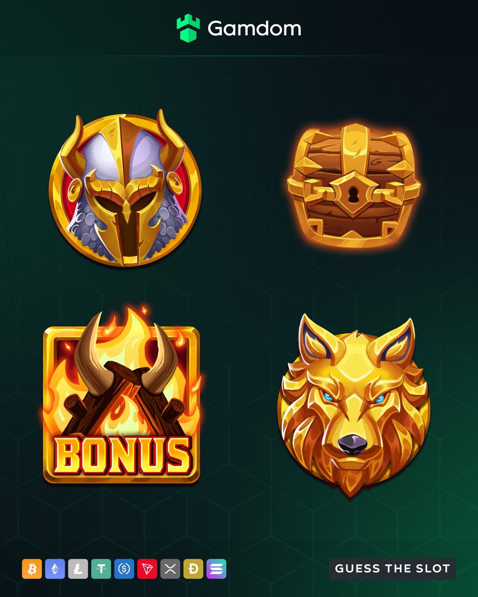 gamdom's tweet image. Can you guess which slot these symbols belong to? 🤔

Drop your answer and userID in the comments for a chance to win FREE spins! 🎰

💚 + 🔁