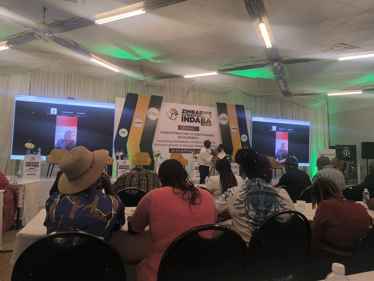 ZAMI Update
<a href="/ZELA_Infor/">Zimbabwe Environmental Law Organisation (ZELO)</a> is currently hosting an  ESG conference, where the upcoming NDS 2 is being unpacked. The conference is focusing on promoting responsible mining practices, integrating ESG principles &amp;driving sustainable develpmnt in the mineral resources sector. #ZAMI2025