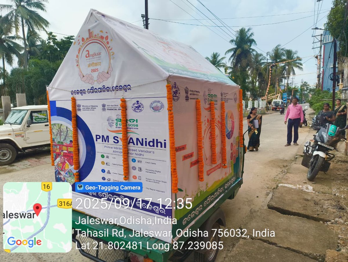 Inauguration of Swachhta Ratha under SHS-2025 of Jaleswar Municipality.
#SHS2025 
#SwachhataHiSeva2025 
#Swachhotsav