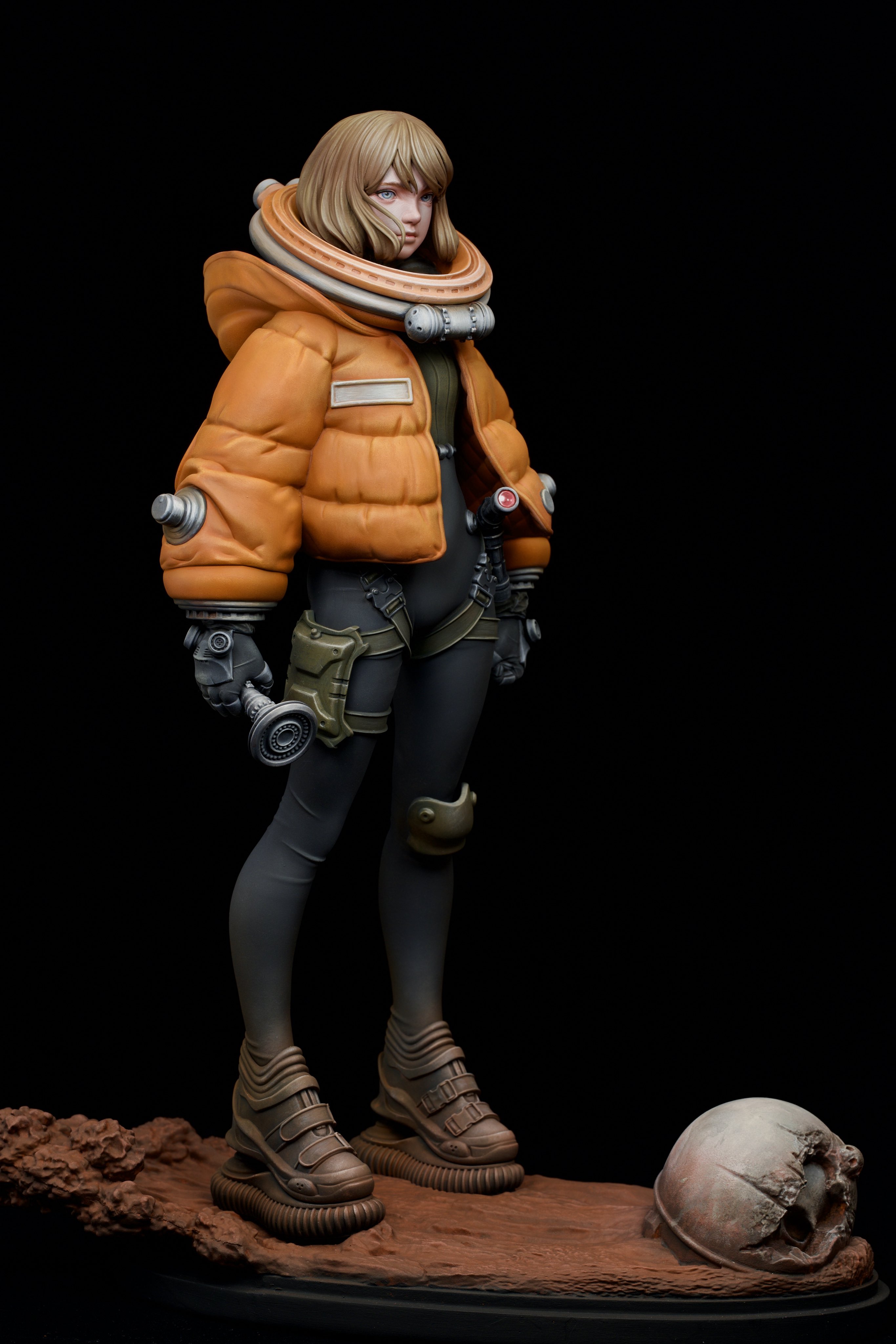 オオモンハタ　フィギュア　魚寸27cm 【第10回日本彫刻コンクール入選作品】 人魚（白色版）| 大畠雅人 | sumart
