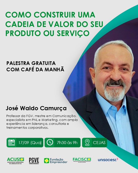 jw_camurca's tweet photo. Palestra: Como construir uma cadeia de valor do seu produto ou serviço. https://t.co/ZkodrUwfVn