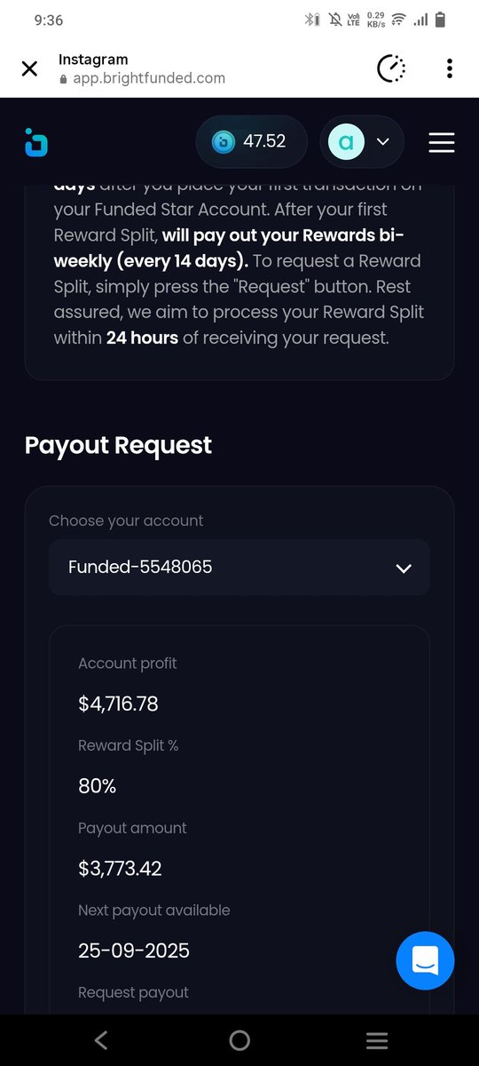 mohsiniqbal1333's tweet image. denied my payout without any reason on near payout date they send me this email I am out of my mind after see this even this 5k$ was made on their 1 %risk  rule restriction on  50k account now they offer new account deined payout @BrightFunded @PropFirmMatch @FxTrustedProps