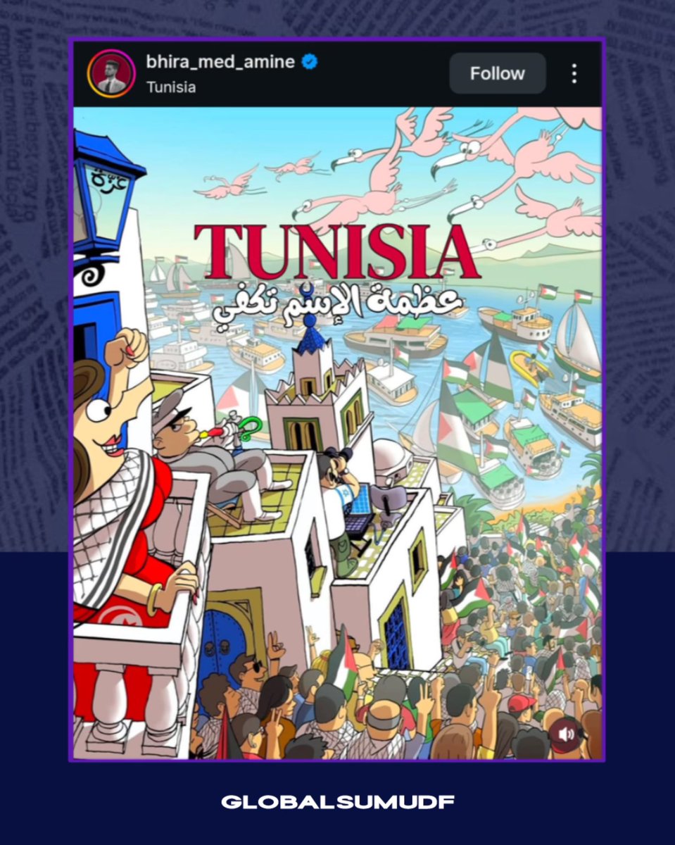 Thank you, Tunisia, for the warm and powerful welcome to the Global Sumud Flotilla.