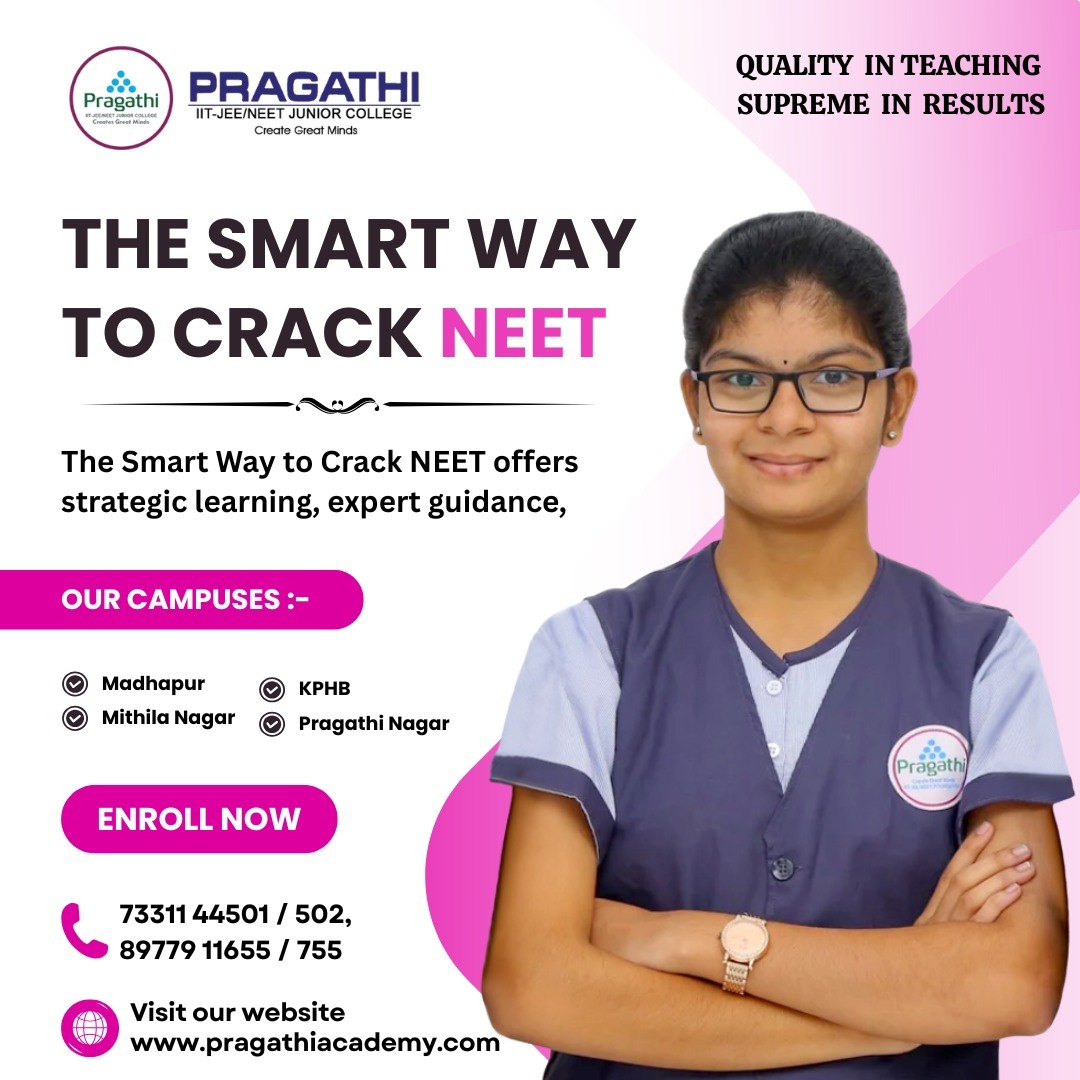 AcademyPragath's tweet image. Crack NEET the smart way with Pragathi Junior College! Get expert guidance, strategic learning, and unmatched support across all our campuses. Enroll today!
#NEETSuccess #CrackNEET2025 #SmartLearning #PragathiAcademy #MedicalAspirants #TopCoaching #NEETPrep #BestJuniorCollege