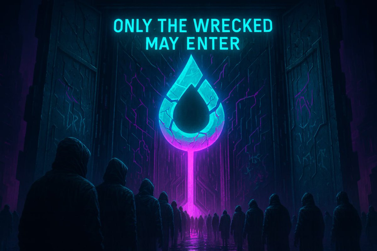 💧 Airdrop soon.
Not everyone will pass.

Our system checks your trades: rugs, -100%s, wrecked charts. If you’ve bled, you claim. If not — you wait.

This time, the front belongs to the broken.