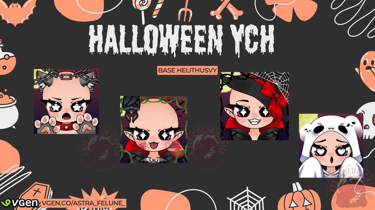 🎃 HALLOWEEN YCH 🎃

Montre-moi ton OC ! 2 gagnant·e·s tirés dans 48h 👻

⚡ Pour participer / To enter :
1.Follow
2.Like + RT
3.Commente ton OC / Drop your OC

Bonne chance &amp; stay spooky 🦇

Besoin d'un exemple pour  vgen !

#YCH #OC #Halloween #vtuber #VtuberFR
