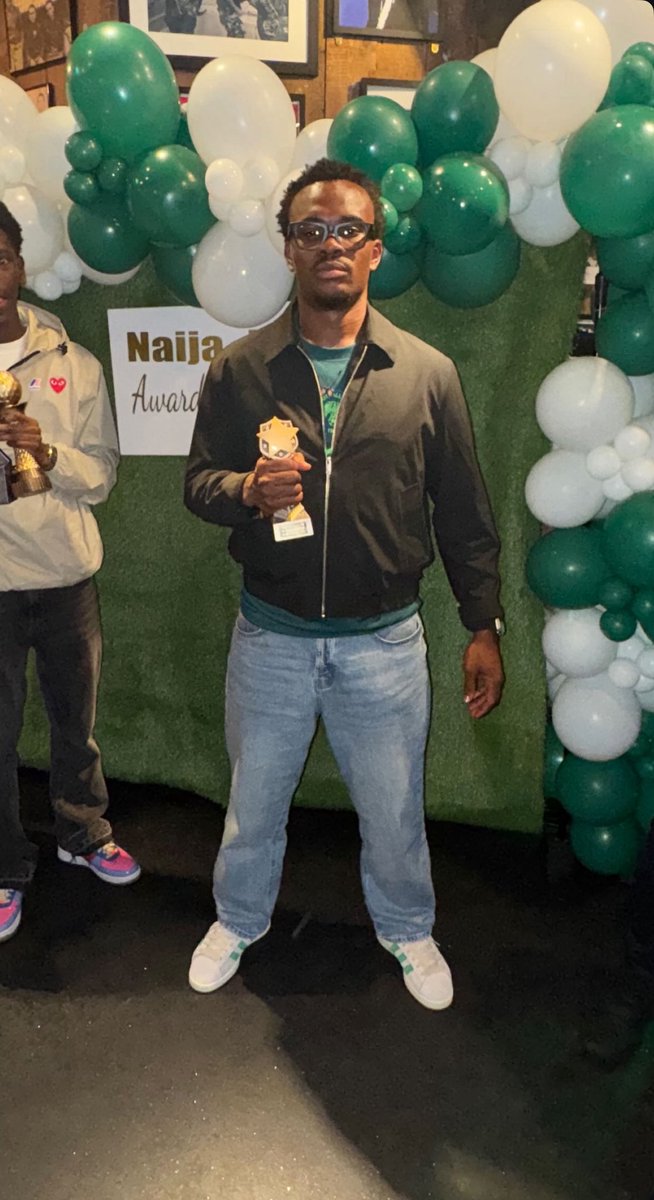 Stanbig4L's tweet photo. Former BFN &amp; UNIBEN Royals starlet Godstime Ogechi Amechi (@_geeteeb) has been crowned Nigeria–Northern Ireland Fans’ Player of the Year 2025 🏆 after winning the 2024 Northern Ireland Confederation Cup! 🇳🇬🇬🇧

Congrats brother — onto the next! ⚽🔥 https://t.co/iTyZ8d9tgJ