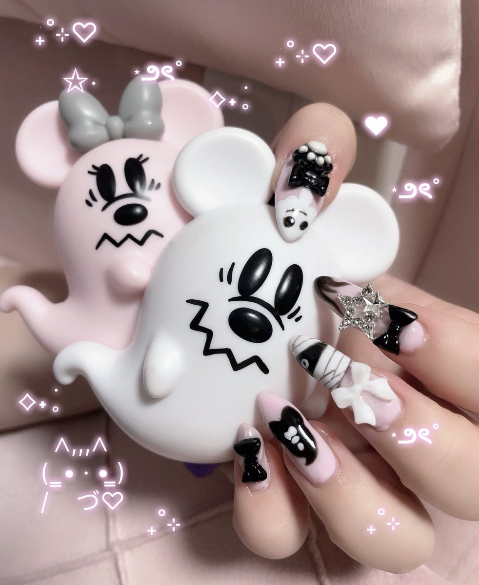 Dハロに向けてセルフネイル~👻💗