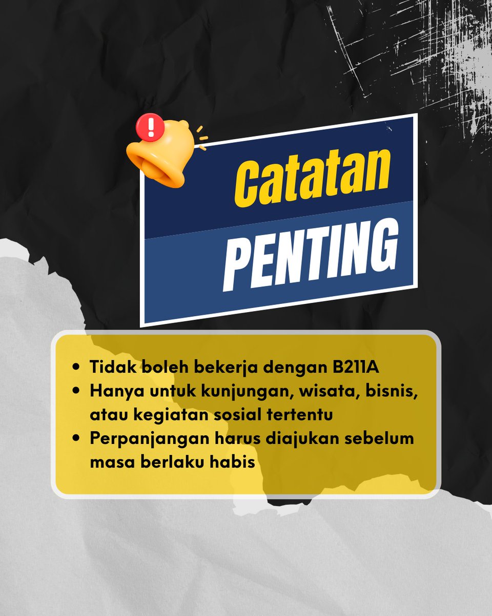 ImigrasiDKJ's tweet image. Betah banget di Indonesia dan pengen tinggal lebih lama?
Jangan sampai lupa ngurus visa!
Urusan imigrasi itu penting, biar perjalananmu tetap lancar ✌️
#backpackerlife #visatips #exploreindonesia #infoimigrasi #kanwilditjenimdkjakarta #kanwilditjenimdkj