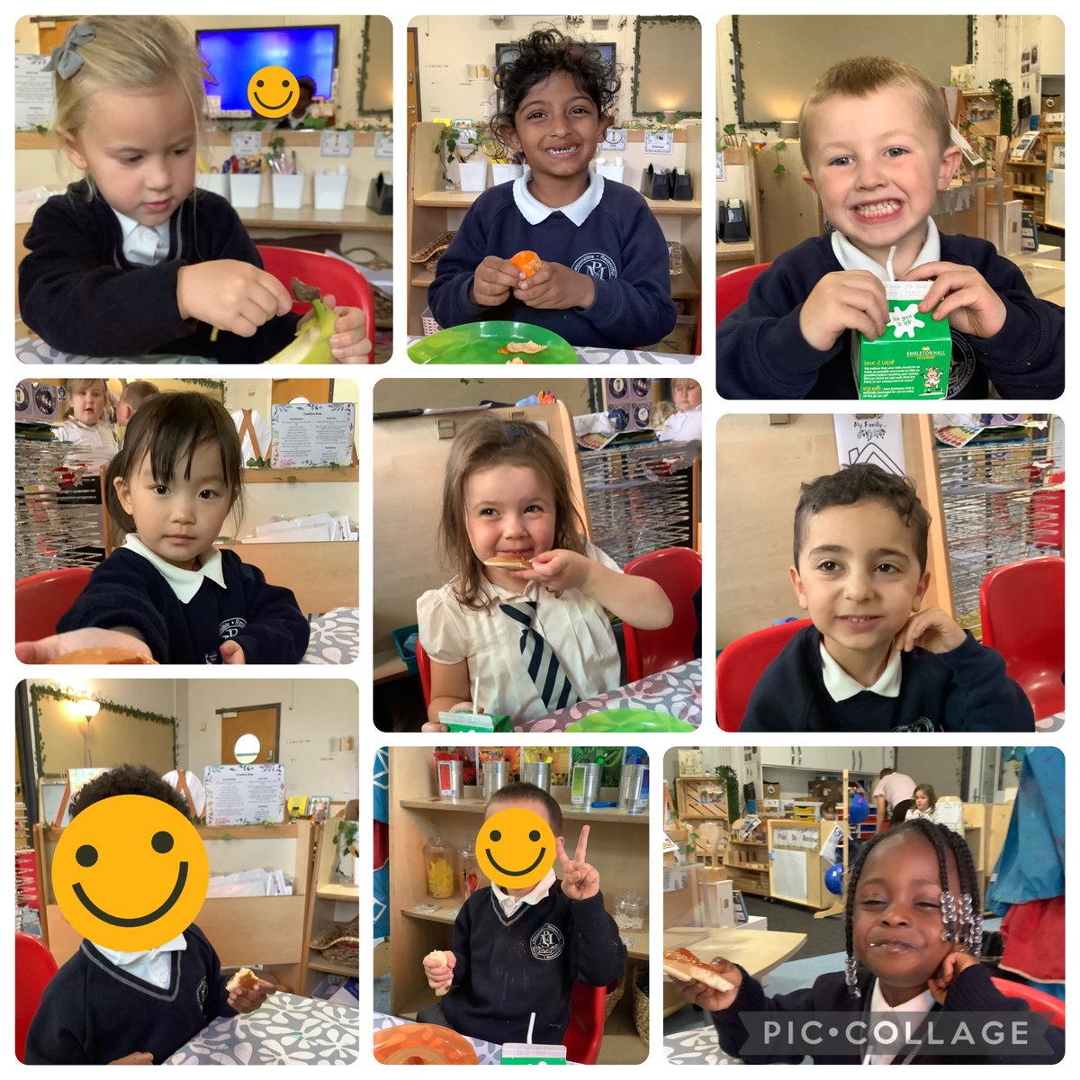 Receptionmonksd's tweet image. It’s #ClassR3 snack time — the yummiest part of our day! 🍎🧀🥕 Fueling up for more learning and laughter! 😋 #SnackBreak #HappyTummies