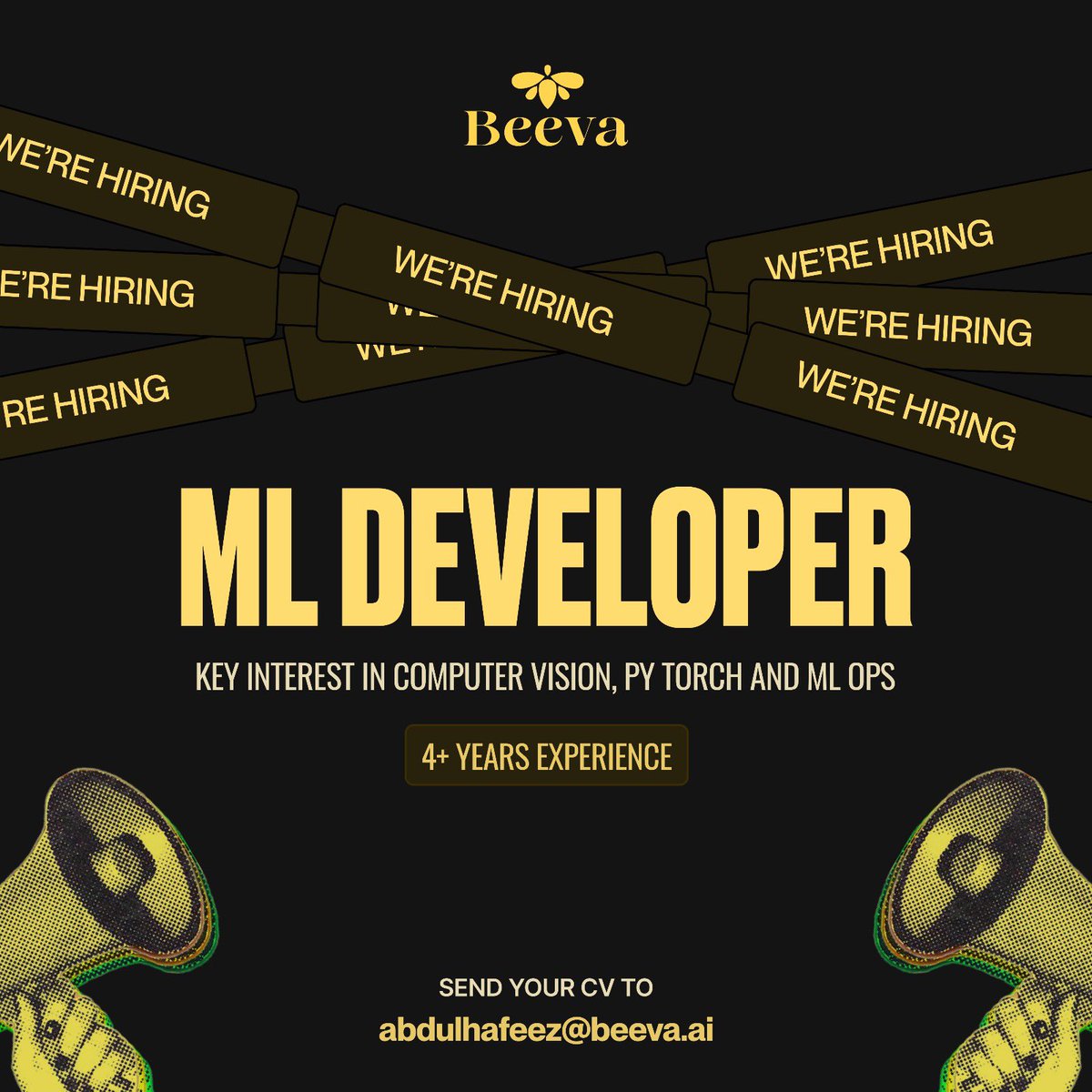 We’re hiring a Machine Learning Developer! 🚀

Apply here: 
beeva-ai.notion.site/Work-at-Beeva-…

#CareersAtBeevaAI #BeevaAI