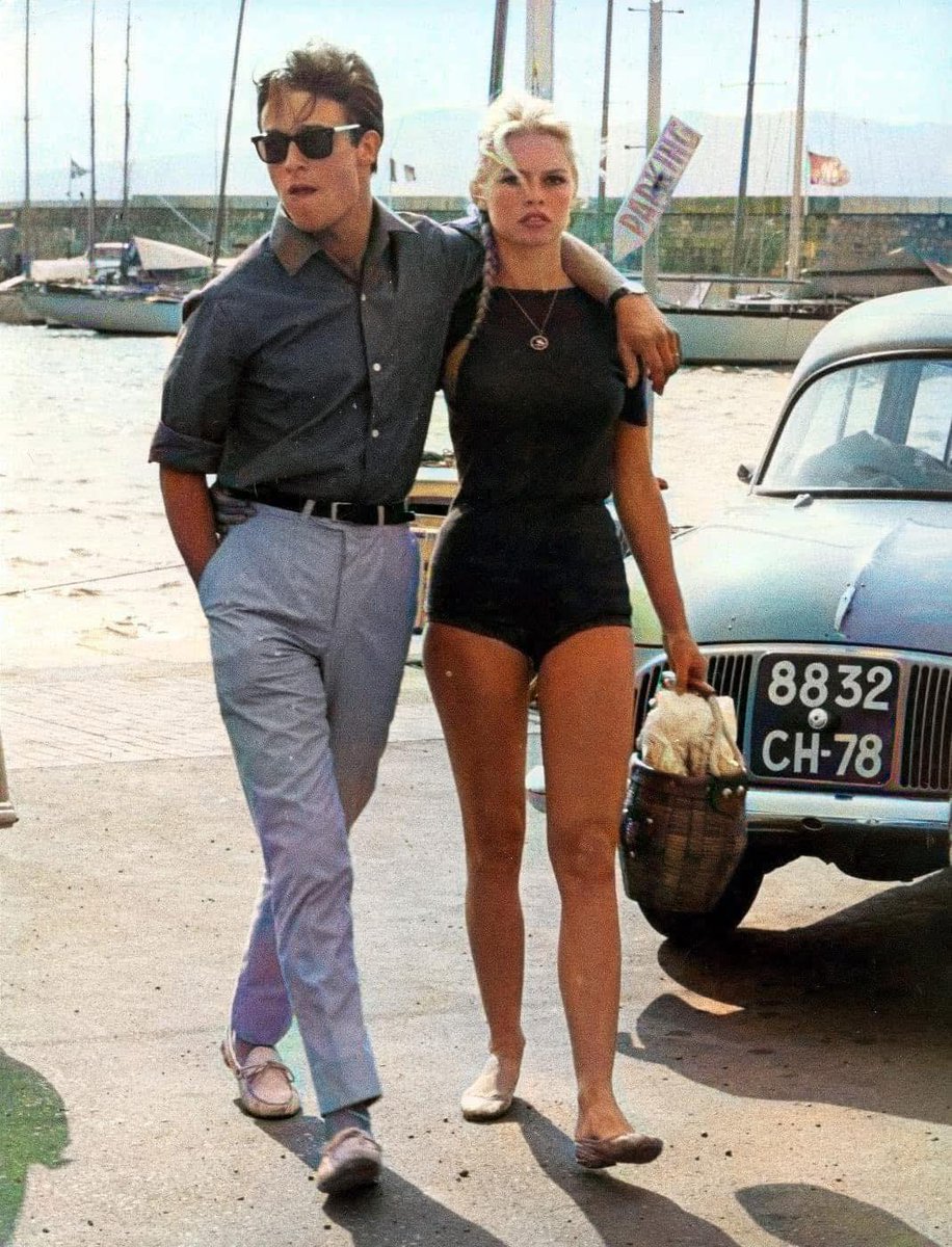 Alain Delon and Brigitte Bardot (1968)
A blast from the past.