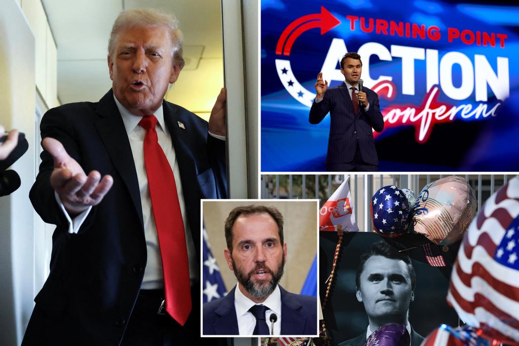 Trump claims Biden admin weaponized DOJ to target Charlie Kirk, Turning Point USA to put movement ‘out of business’ trib.al/Ws0WYUZ
