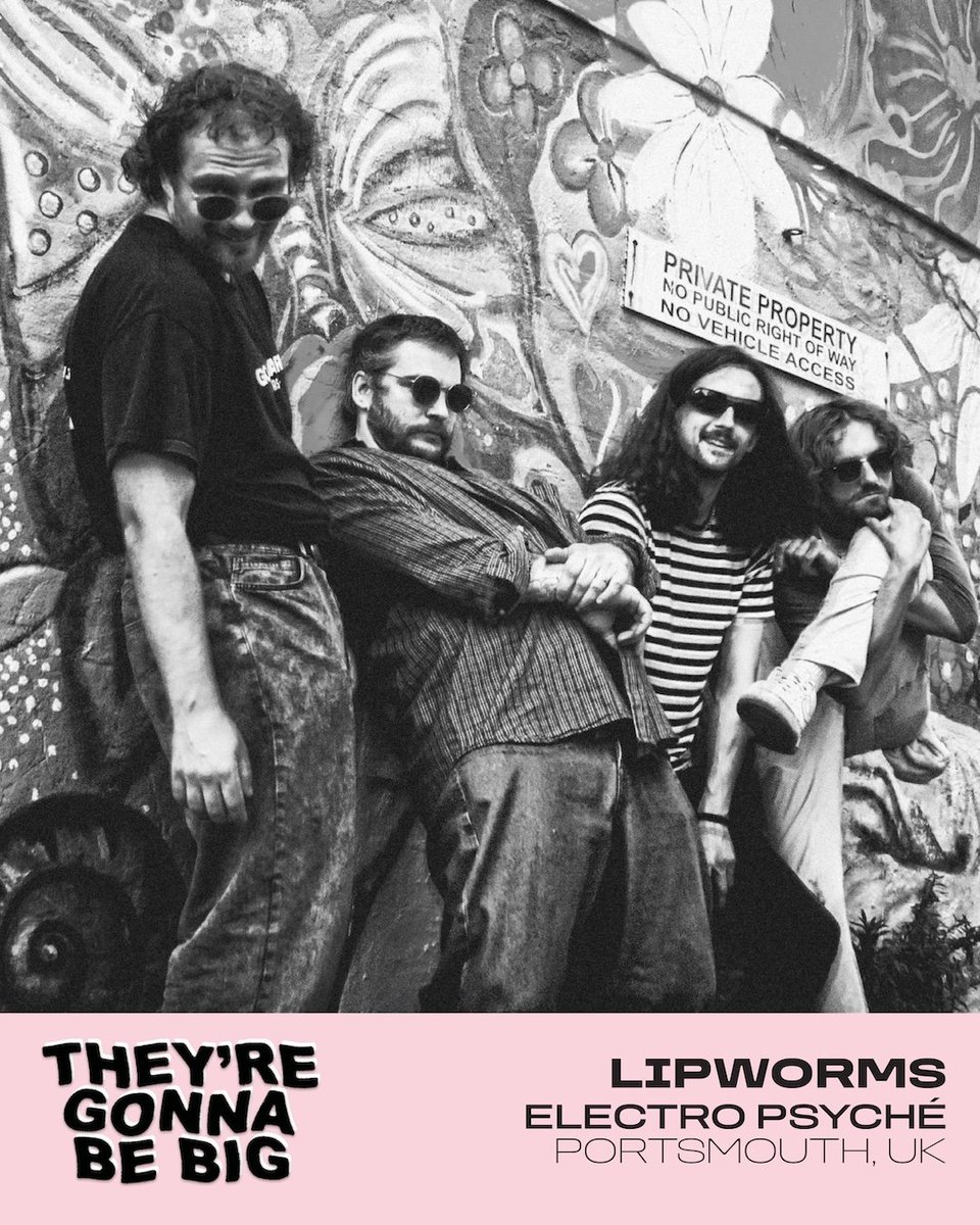 LIPWORMS head to Paris in October for They're Gonna Be Big Festival.

Tickets:
link.dice.fm/473kiG6wJWb