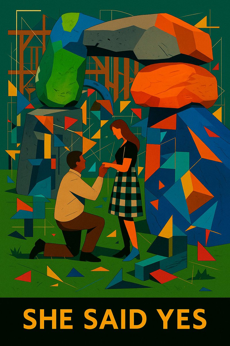 andredimauro's tweet image. A proposal under the glowing stones of Basecamp.
Love onchain, code and heart beating together.
I couldn’t be there in person, but this moment deserved an artwork.
🧡💍🟦🟩
Link to the @base #postcoin 👇
base.app/post/0xec5d69e…
#SheSaidYes #BaseCamp #Base #cryptoart