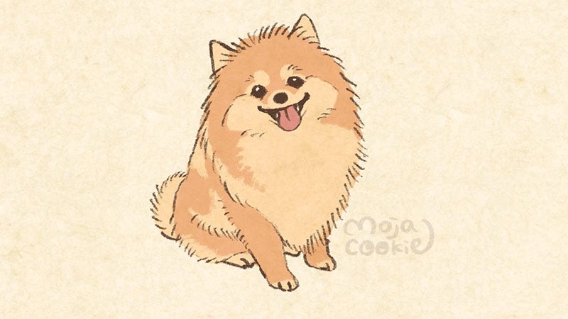 「久々にわんこ描きたくなってる。 好きな犬種を教えてください。」|もじゃクッキーのイラスト