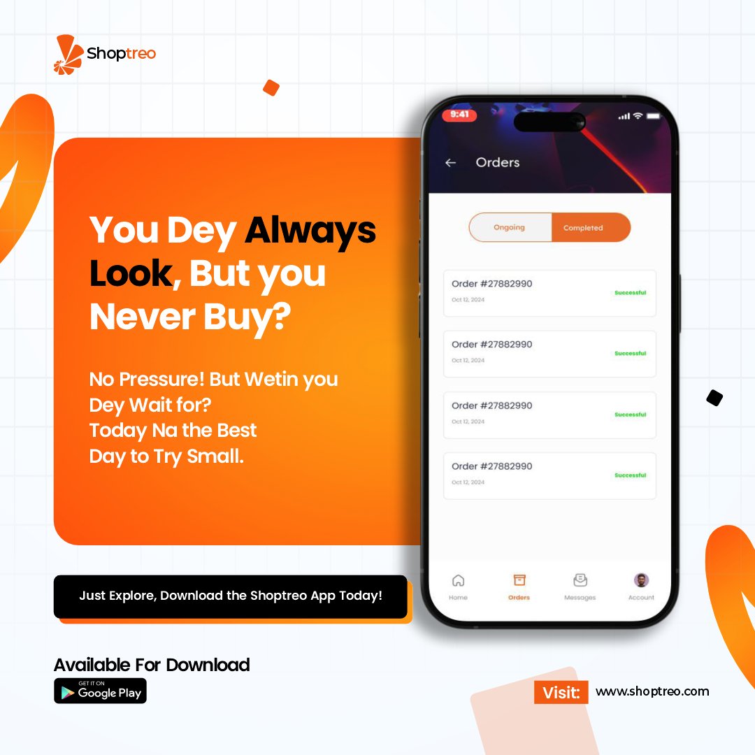 shop_treo's tweet photo. You dey always look but you no dey everly buy? 
No pressure! Wetin you dey wait for?

Today na the best day to try small.
Download Shoptreo app, just explore 👇
https://t.co/QljX2tczRe

#Shoptreo #NoWahala #JustLook #NaijaHustle #AbaToTheWorld https://t.co/Dh6faFhzUq