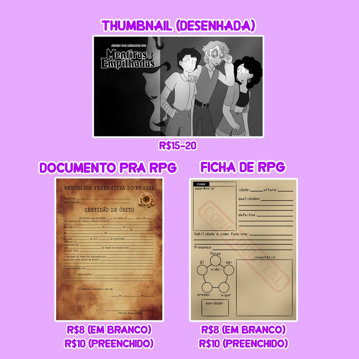 annima334168's tweet photo. ‼️ COMISSÕES ‼️

Meu foco são desenhos baseados em Steven Universo e outros desenhos animados, mas também trabalho com itens para RPG, caso tenha interesse, entre em contato
#comissão #desenho #RPG https://t.co/kxHPxoHkH4