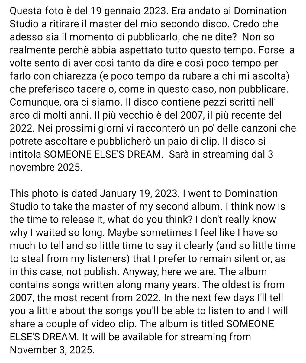 Breaking news!
A message by Ivan for all his fans!
New solo album is coming!💥💥💥