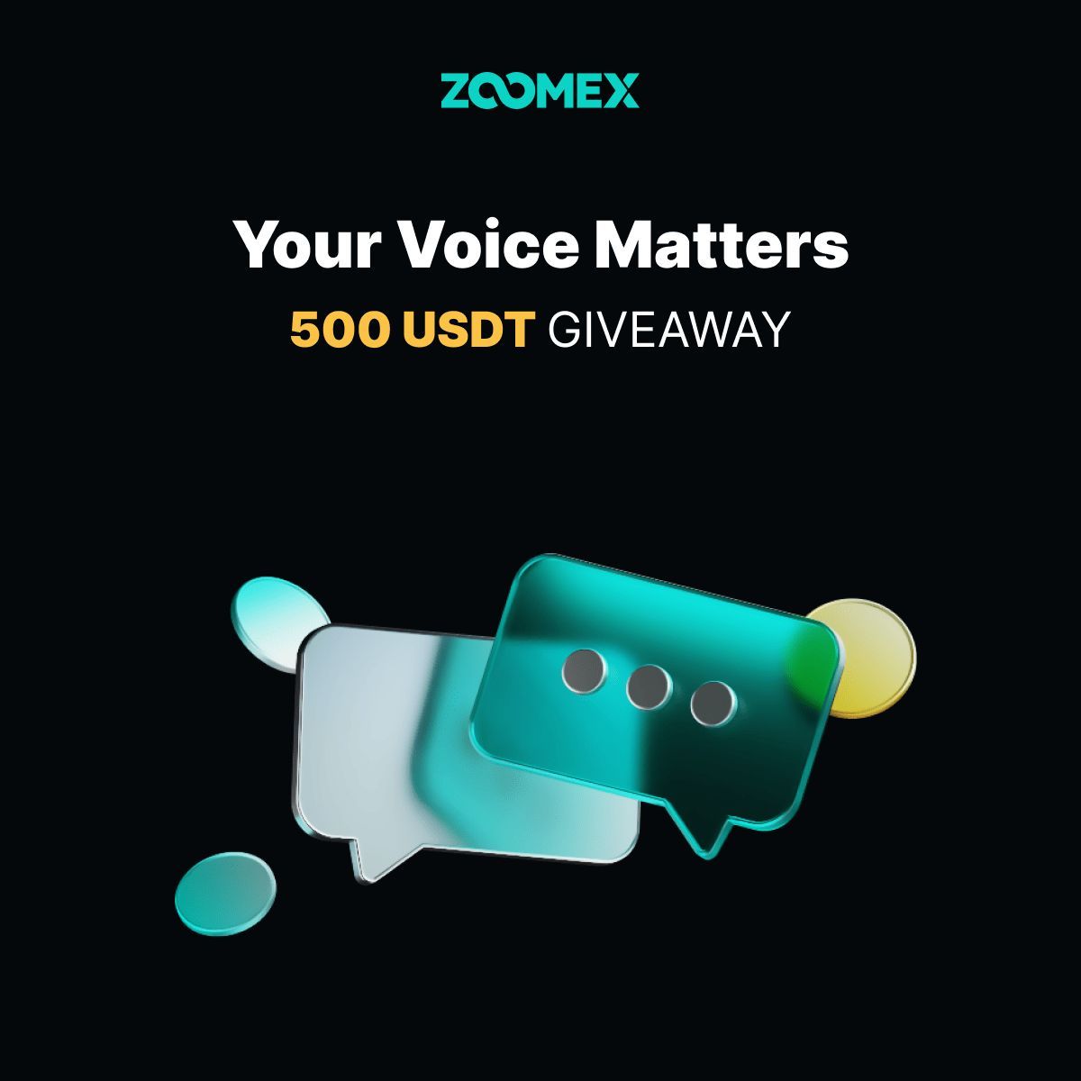 ZOOMEX_Official (@zoomexofficial) on Twitter photo 🗣️ Tell us what you think about Zoomex & win 500 USDT! 💸
Share your first impression or a message for Zoomex!
🎁 Total Rewards: 500 USDT 🏆 50 Winners → 10 USDT each
1️⃣ Follow <a href="/ZoomexOfficial/">ZOOMEX_Official</a>
2️⃣ RT&Like&Tag 3 frens
3️⃣ Take the survey here: forms.gle/ExE25DcpfFdy8P…
⏰ Deadline: 🗣️ Tell us what you think about Zoomex & win 500 USDT! 💸
Share your first impression or a message for Zoomex!
🎁 Total Rewards: 500 USDT 🏆 50 Winners → 10 USDT each
1️⃣ Follow <a href="/ZoomexOfficial/">ZOOMEX_Official</a>
2️⃣ RT&Like&Tag 3 frens
3️⃣ Take the survey here: forms.gle/ExE25DcpfFdy8P…
⏰ Deadline: