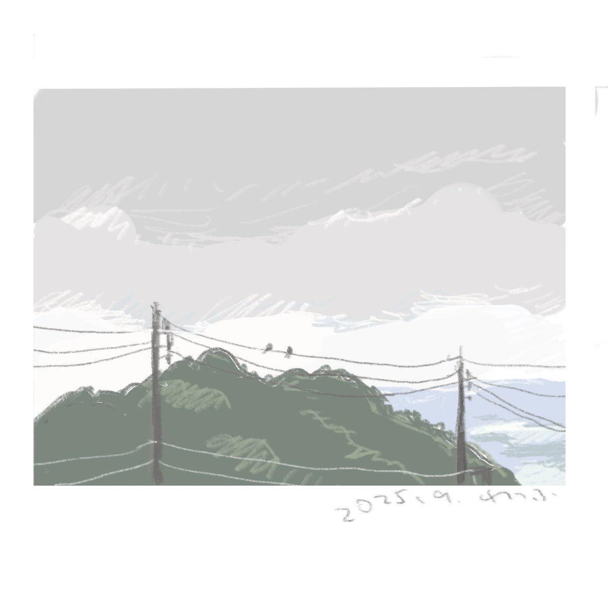 丸いぬくもりの中で　　　絵画原画 わっふ、絵描き on X: 