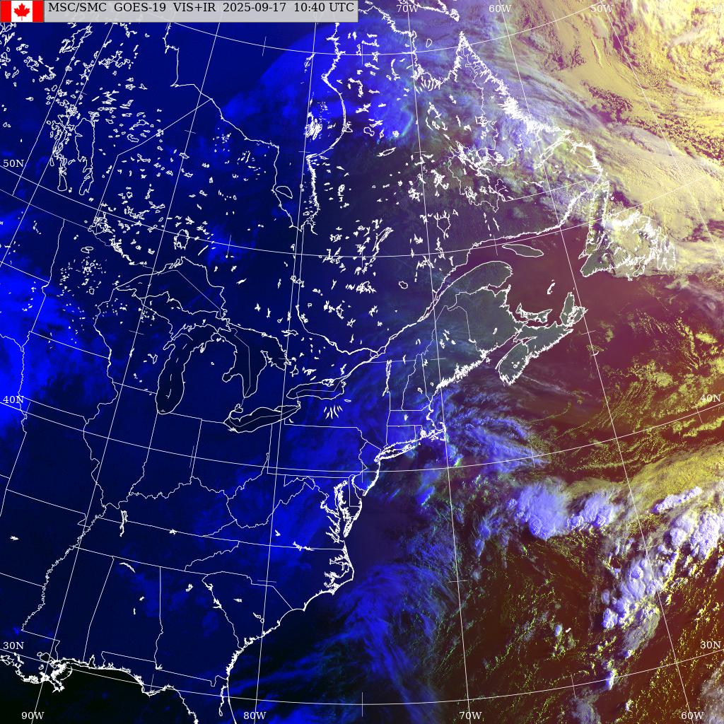 ECCCWeatherNS's tweet image. ☀️ Strong ridge of high pressure remains anchored over the Maritimes today, bringing widespread fair weather conditions. #NSStorm