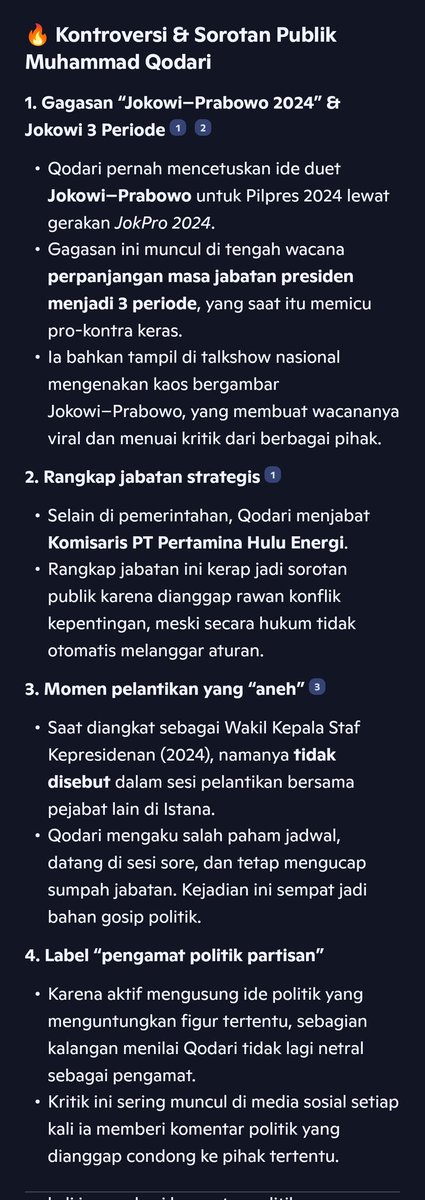 JAditya36003's tweet photo. @BosPurwa Dari polling ke holding, dari margin of error ke margin of honor.
Qodari upgrade paketnya: survei langsung di ruang rapat presiden.

Dulu ngitung suara rakyat, sekarang ngatur suara istana.
Kariernya kayak quick count — cepet banget naiknya. Sekilas ttg ybs: https://t.co/4uwbGOgjkg