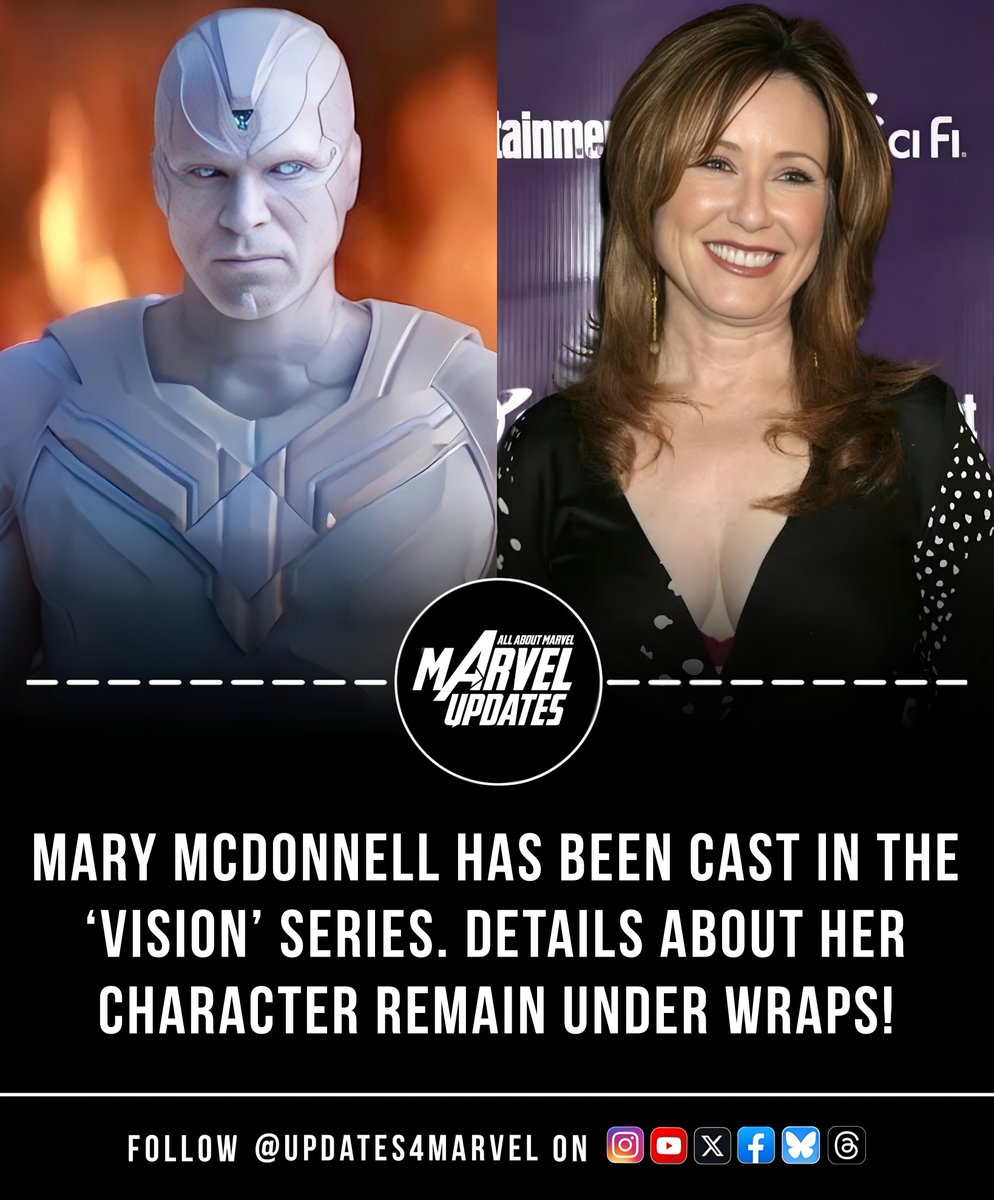 Mary McDonnell has been cast in the upcoming ‘VISION’ series, though details about her character are still being kept under wraps.

(Source: <a href="/THR/">The Hollywood Reporter</a>)

#MaryMcDonnell #Vision #Marvel #DisneyPlus
