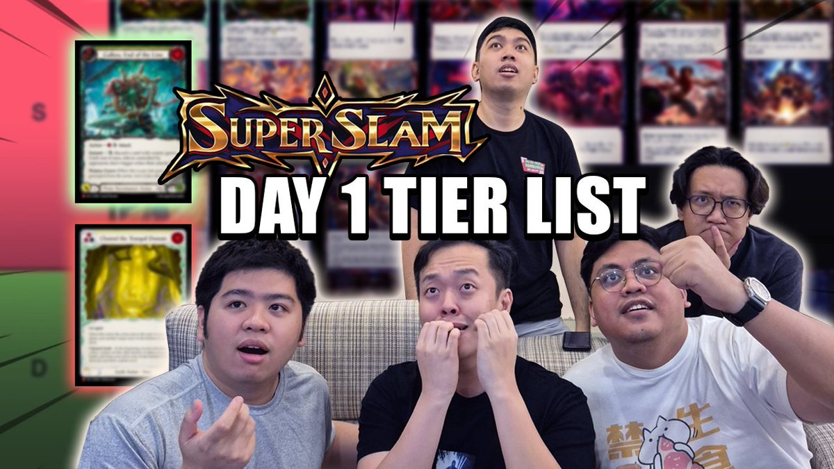 It's up!!! 
Set review of Super Slam! 
Please give us all your feedback and any comments, more of this/less of that, what you like and don't like!  
This is my first time doing anything like this and would love any comments good or bad! #fabtcg 
youtube.com/watch?v=hCYIse…