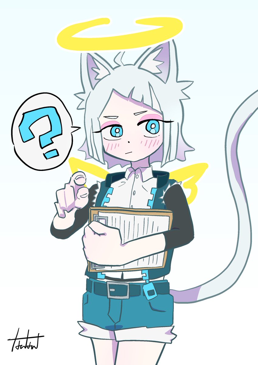 sky_aII's tweet photo. 1323日目　みるにゃ　#Milnyart

こっちですか❓ https://t.co/FkugIgdIlN