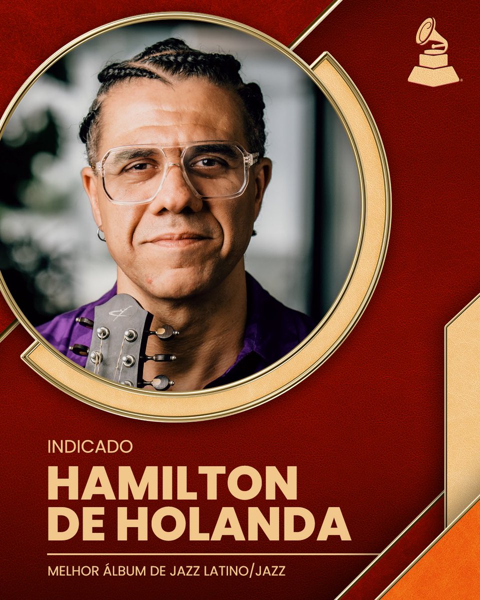 Parabéns Hamilton de Holanda pela indicação ao #LatinGRAMMY de Melhor Álbum de Jazz Latino/Jazz por “Live in NYC”! ✨❤