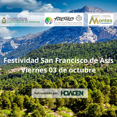Festividad San Francisco de Asís 2025. Viernes 03 de octubre. Madrid

Organizan: <a href="/MontesUPM/">ETSI de Montes, Forestal y del Medio Natural</a> <a href="/ingdemontes/">Ingeniería de Montes</a> <a href="/IngForestal50/">Ingeniería Forestal</a> 

Inscripción gratuita // Plazas limitadas buff.ly/cP6iiUk