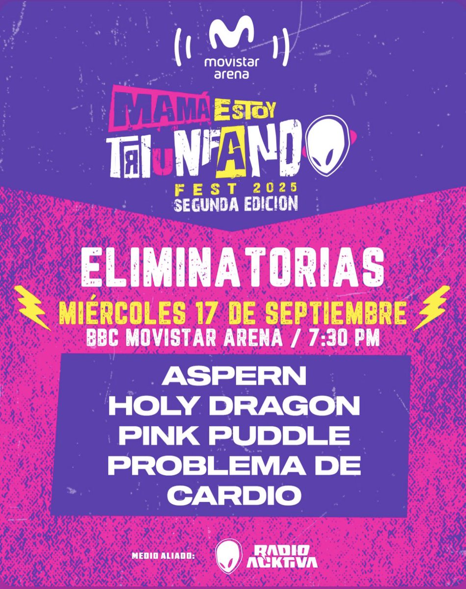 Hoy en el BBC del Movistar con los pinkporros , mamá ojalá triunfe 😭😭😭