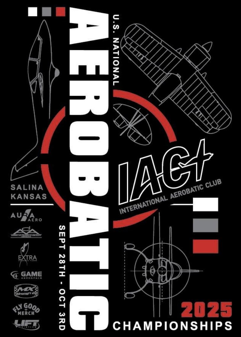 The 2025 U.S. National Aerobatic Championships in Salina, Kansas are nearly here!  Get the scoop on all things #nationals at the link below and get ready to watch some serious sky dancing! 🙌 #IAC 
All things Nationals: iac.org/nationals