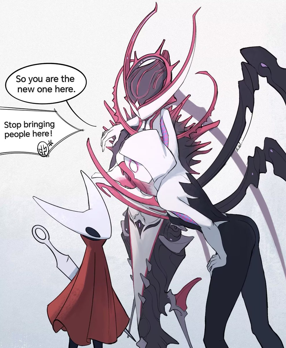 Ring_Walker_'s tweet photo. #hollowkinghtsilksong #warframe #spiderman #hollowknight  #warframefanart #tennocreate ladies https://t.co/XlbYXeWCkN