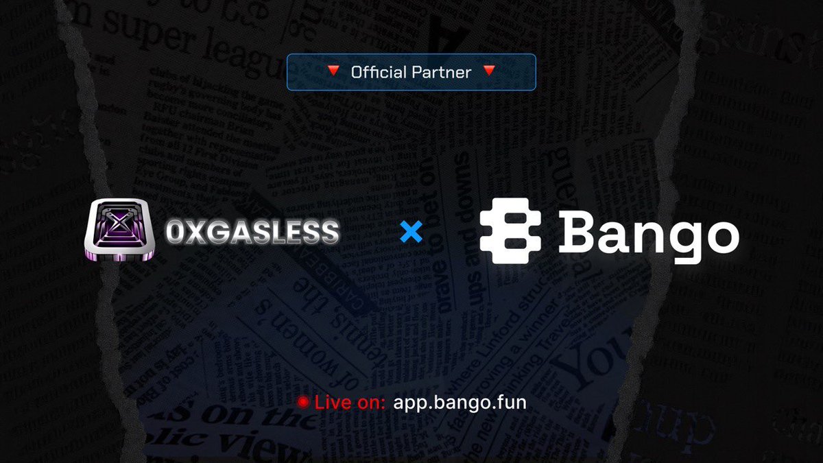 BangoDotFun's tweet image. Your Predictions are now GASLESS
Bango has successfully integrated @0xGasless for a faster user experience.
.
Seamless Markets same Degen Energy.

Powered by 
@avax
.
Bang Bang Bango.