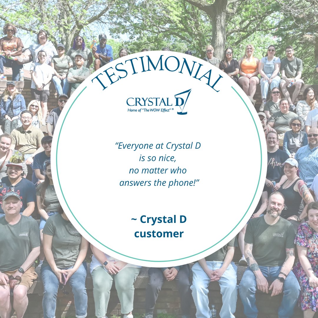 CrystalDFans's tweet photo. From the first “hello” to the final sign-off, our team is dialed in and committed to making every call count and ensuring everyone has an incredible customer experience!

#CrystalDExperience #HomeoftheWowEffect https://t.co/vivtbHZgUh