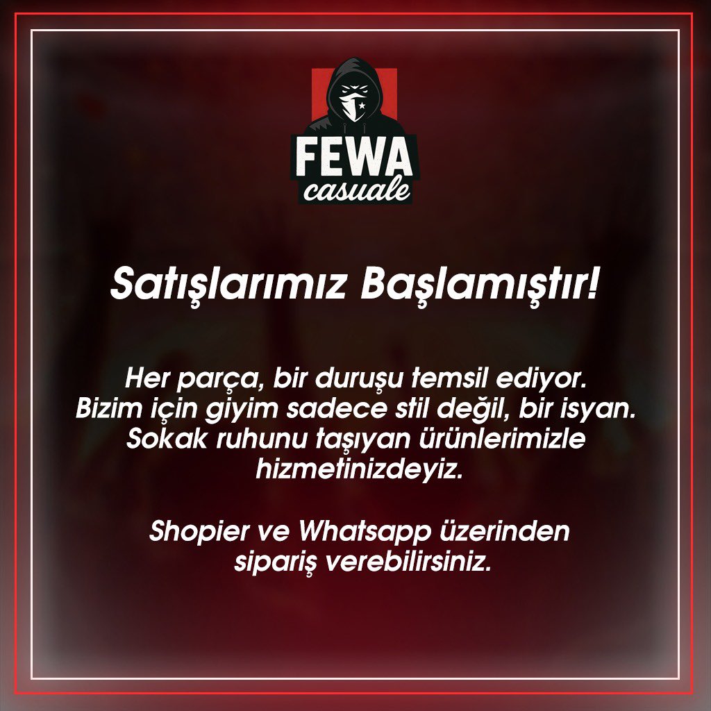 Bu sadece bir açılış değil, yeni bir başlangıç. ultras kültürünü yansıtan ürünlerimiz artık satışta.