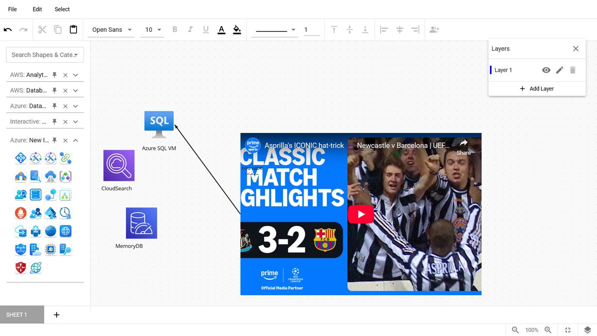 If you have been following my vibe coding samples, I've been building out a diagramming app using Google Gemini, react, Mui, and vite. Honestly I am so impressed how careful curation of your prompts lets you build featured apps. Yes the app does support embedding YouTube.