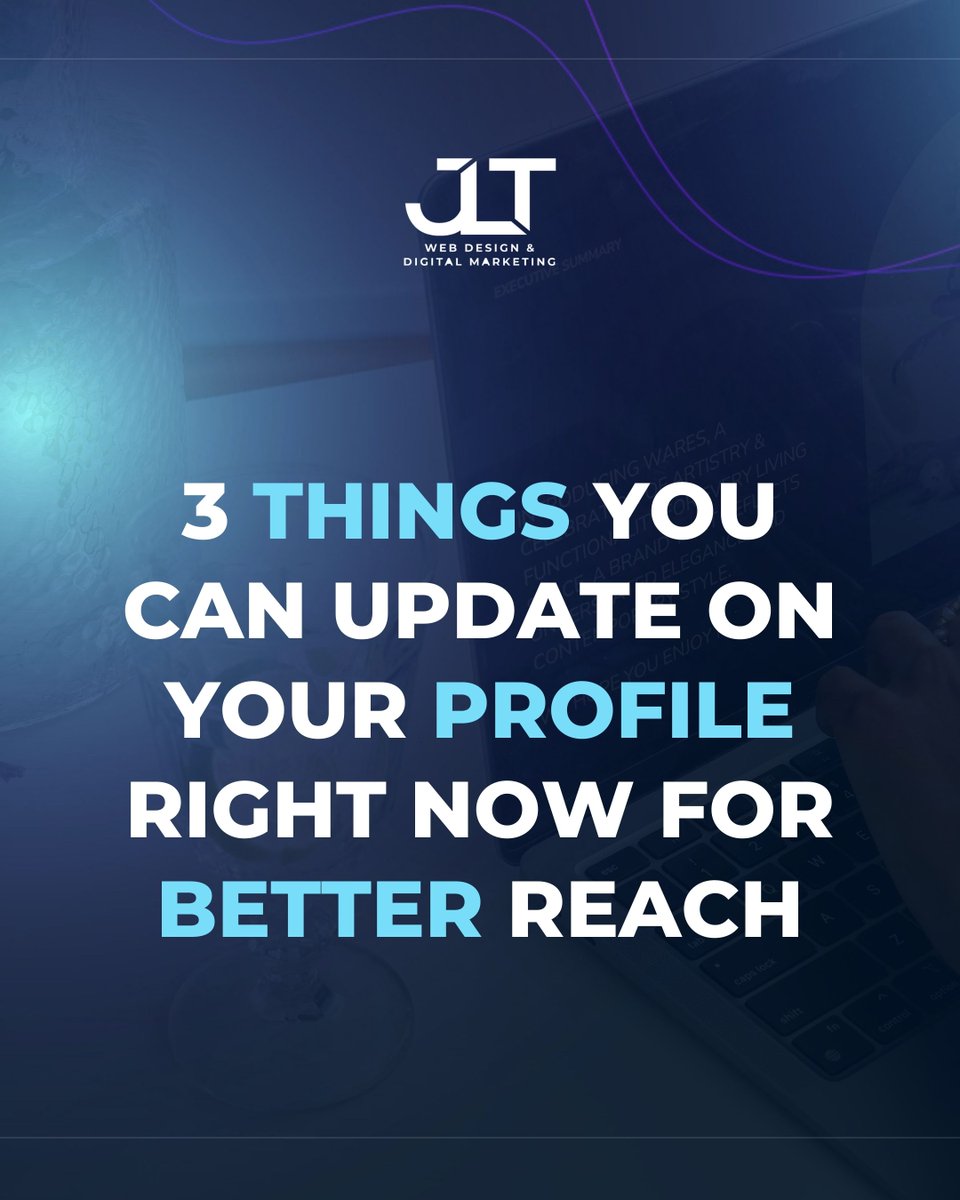 jlt_web's tweet image. 3 quick profile updates to boost reach:
1️⃣ Clear, pro photo &amp;amp; cover
2️⃣ Keyword-rich bio that says what you do
3️⃣ Updated contact info &amp;amp; links

Small tweaks = big visibility.
👉 Need help? Visit jltwebsolutions.com/social-media-m…

#SocialMediaTips #JLTWebSolutions