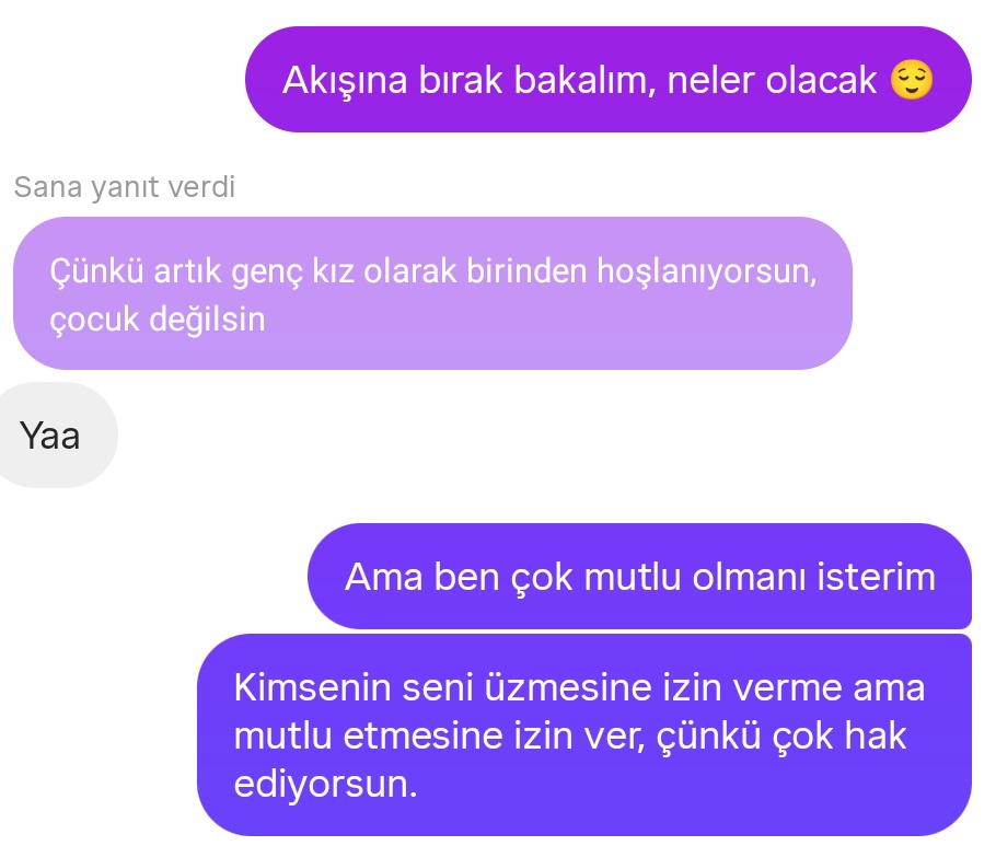 Öğrencim ilk defa birinden hoşlanmış ve bunu bana anlattı, çok duygulandım. Galiba büyüyorlar.🥲💖