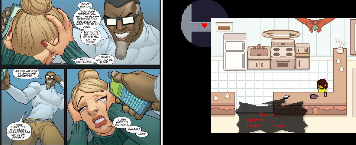 Codiekitty's tweet image. We're celebrating #Deltarune Chapter 2's fourth anniversary with my coverage of Chapters 3 and 4 and the works of Grant Morrison.

codiekitty.com/File/AnimalMan…

#Jevil #SpamtonNEO #RoaringKnight #HammerOfJustice